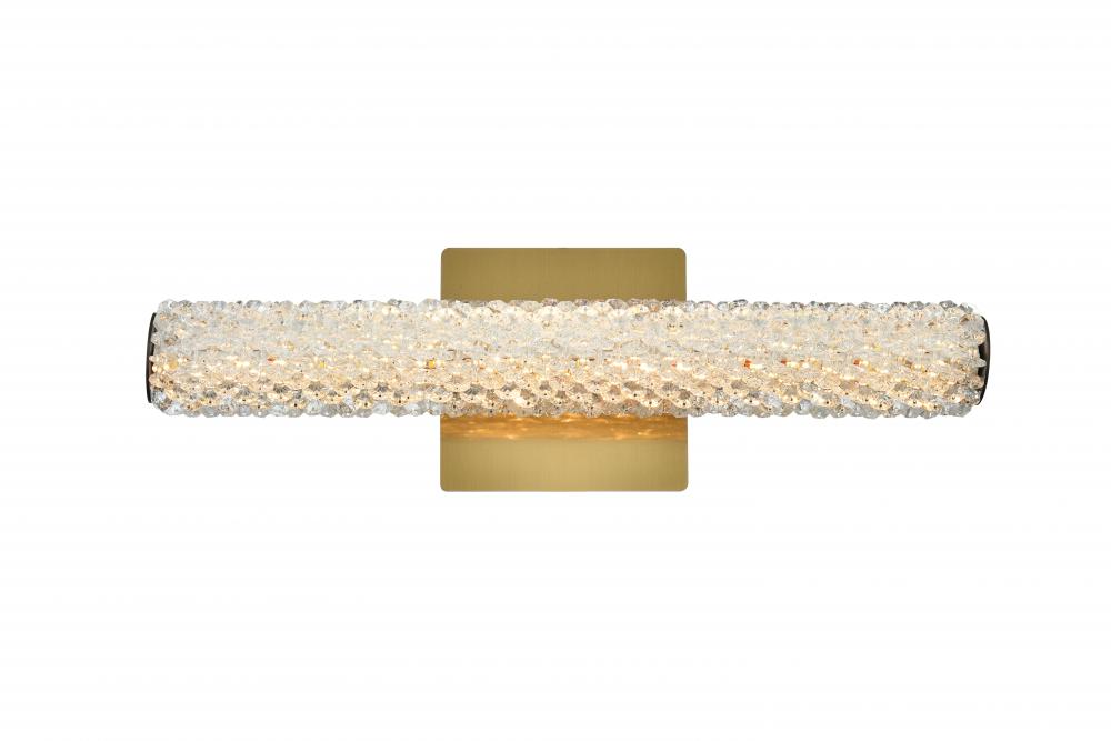Bowen Wall Sconce W18" H5.5" E4.5" LED 10W DIM 3CCT  Satin Gold