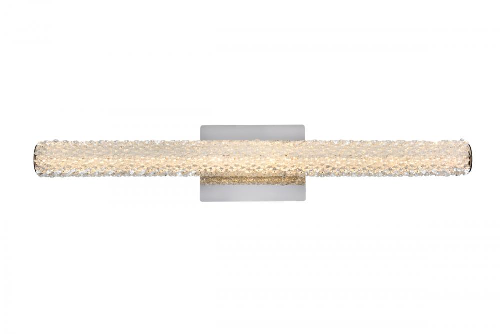 Bowen Wall Sconce W30" H5.5" E4.5"  LED 14W  DIM 3CCT  Chrome