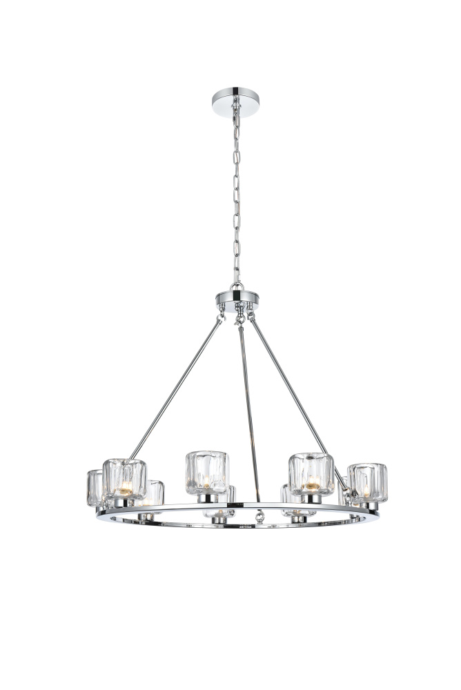 Pendant Light D32" G9 Lt9 40W Chrome