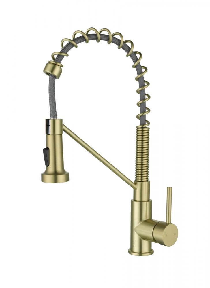 Kitchen Faucet 4 3/16" × 1‘ 5-11/16"  × 10 3/8" brushed gold