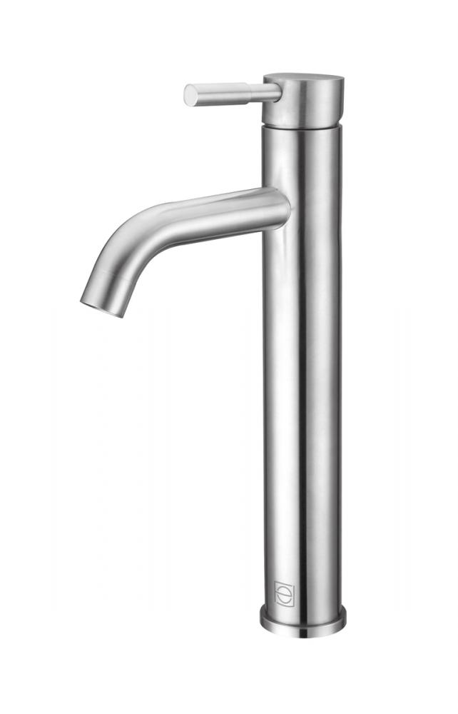 Vanity Faucet 1 61/64" × 11 11/16" × 6 15/32" brushed nickel