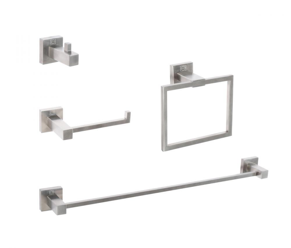 Bathroom hardware set 24"x2.7+6.6"x3.1"+2.7"x2.2"+7.8"x5.9 BN