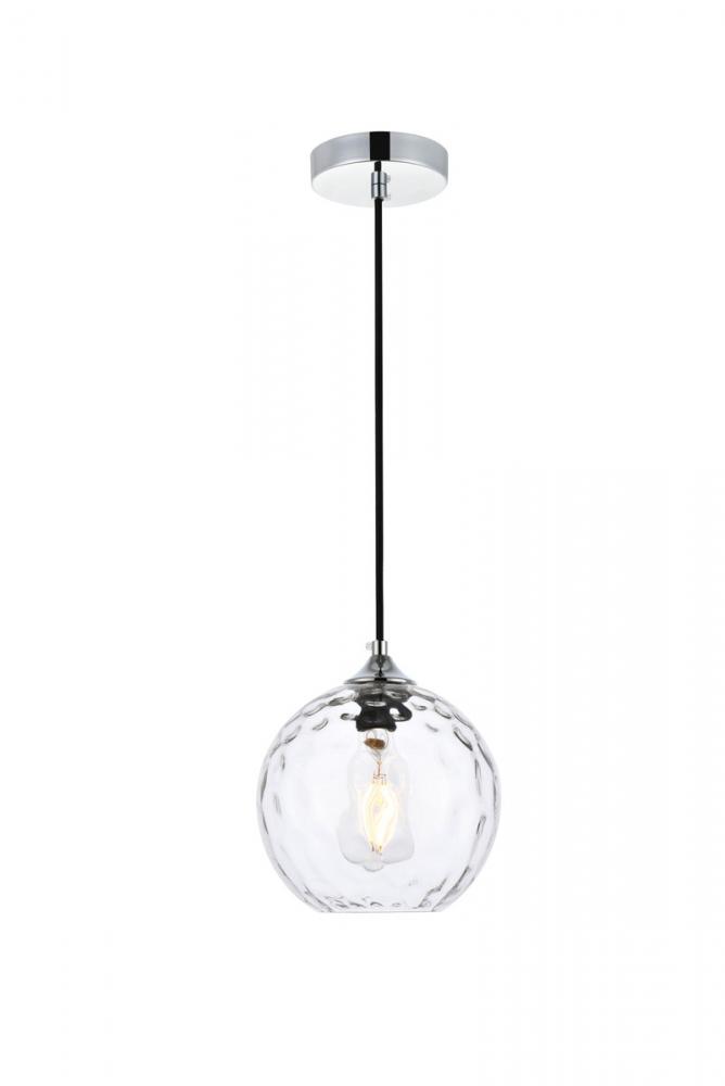 Cashel 8 inch chrome pendant