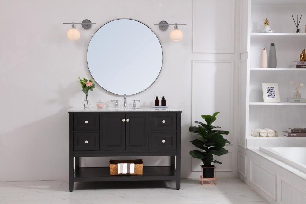 Collier 1 light Chrome and Frosted white glass left Wall sconce