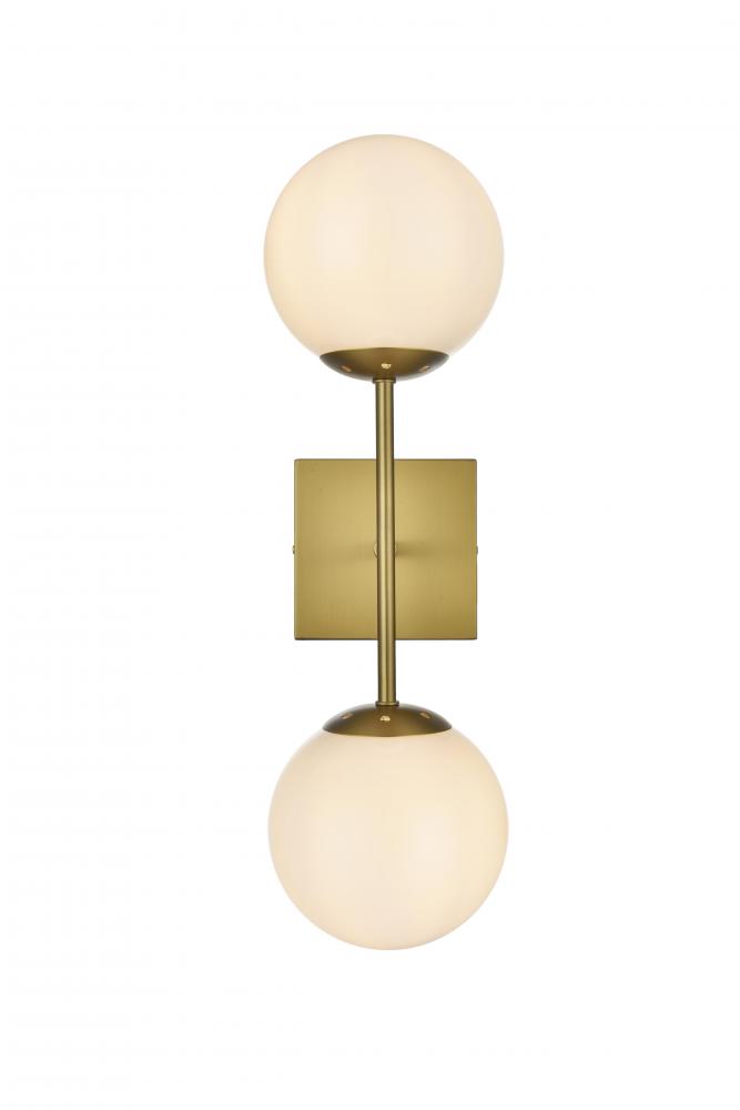 Neri Wall Sconce W5.9"E6.7"H20" Satin Gold