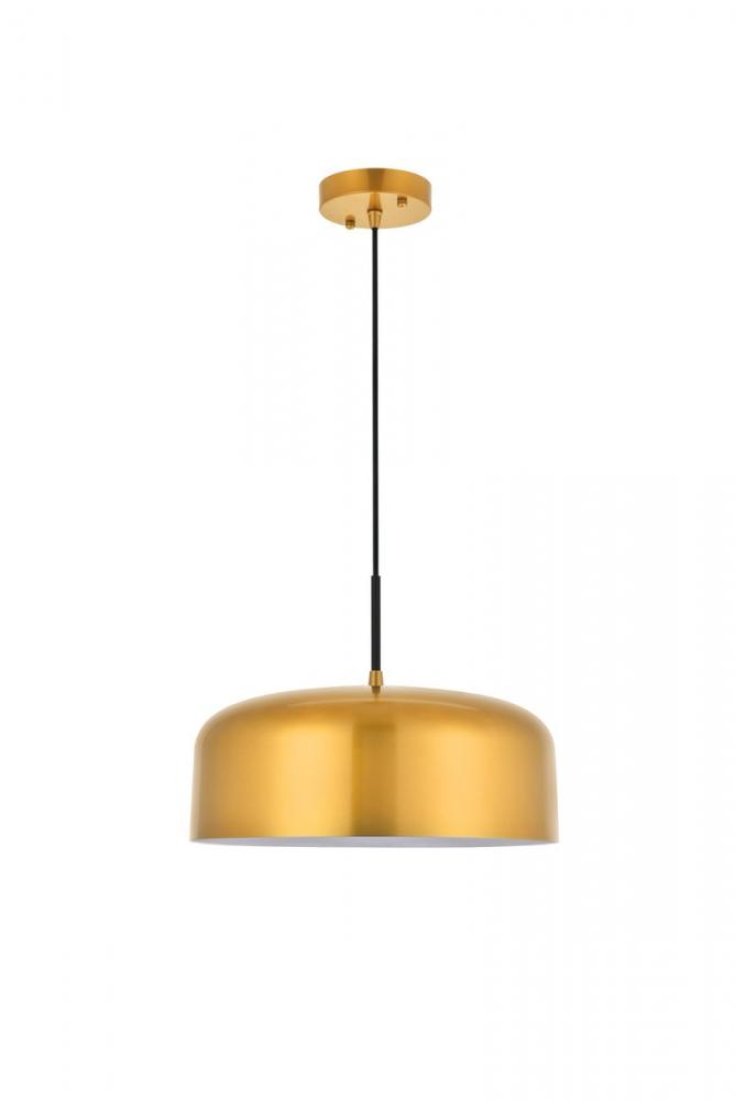 Etude 1 light satin gold Pendant