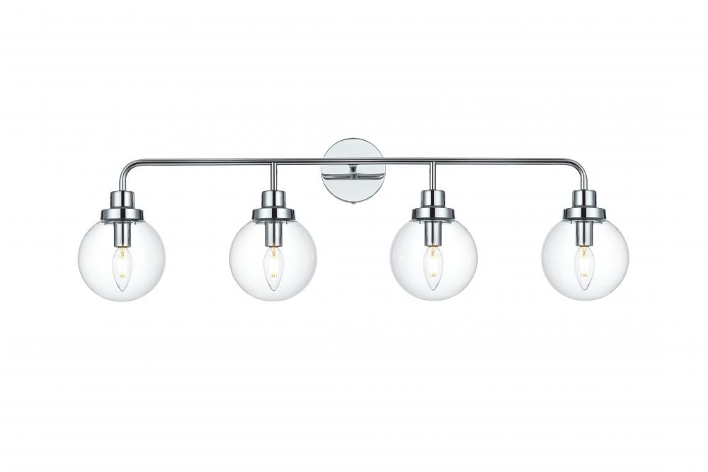 Hanson Wall Sconce L37.2"H11.7"E7.7" C/GL Chrome