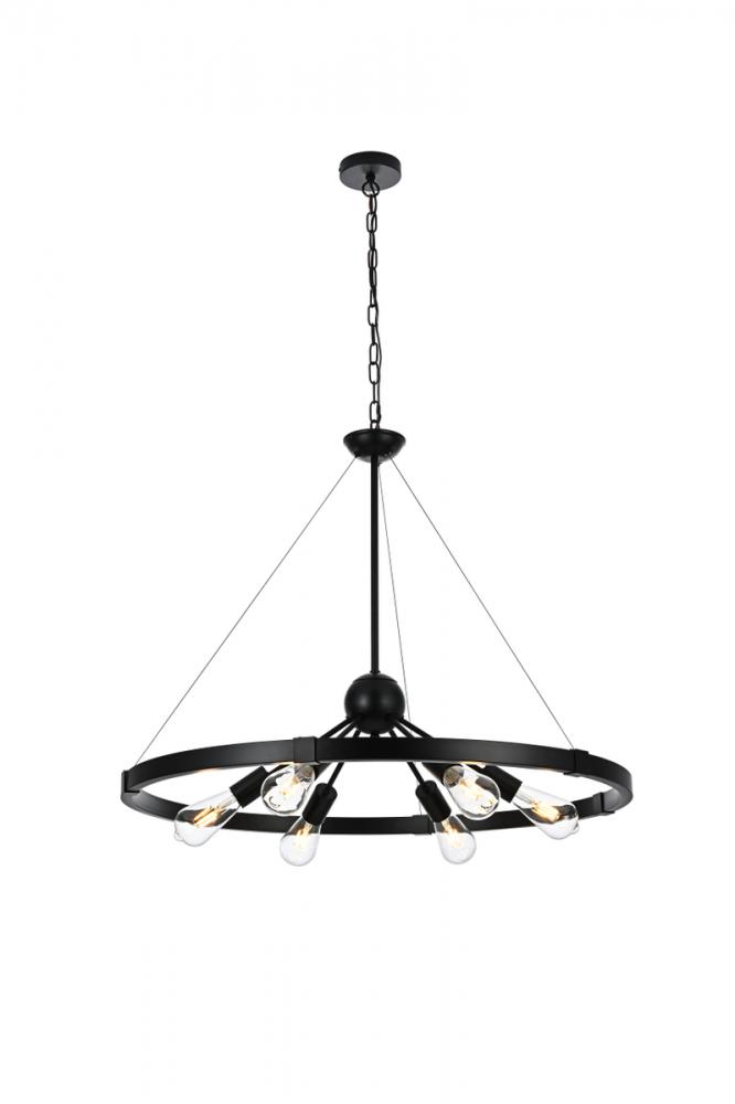 Thora 31.5 inch Pendant Light  in Black