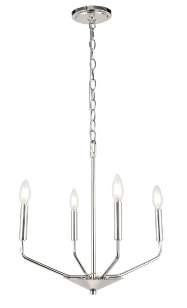 Enzo 4 light Chrome pendant
