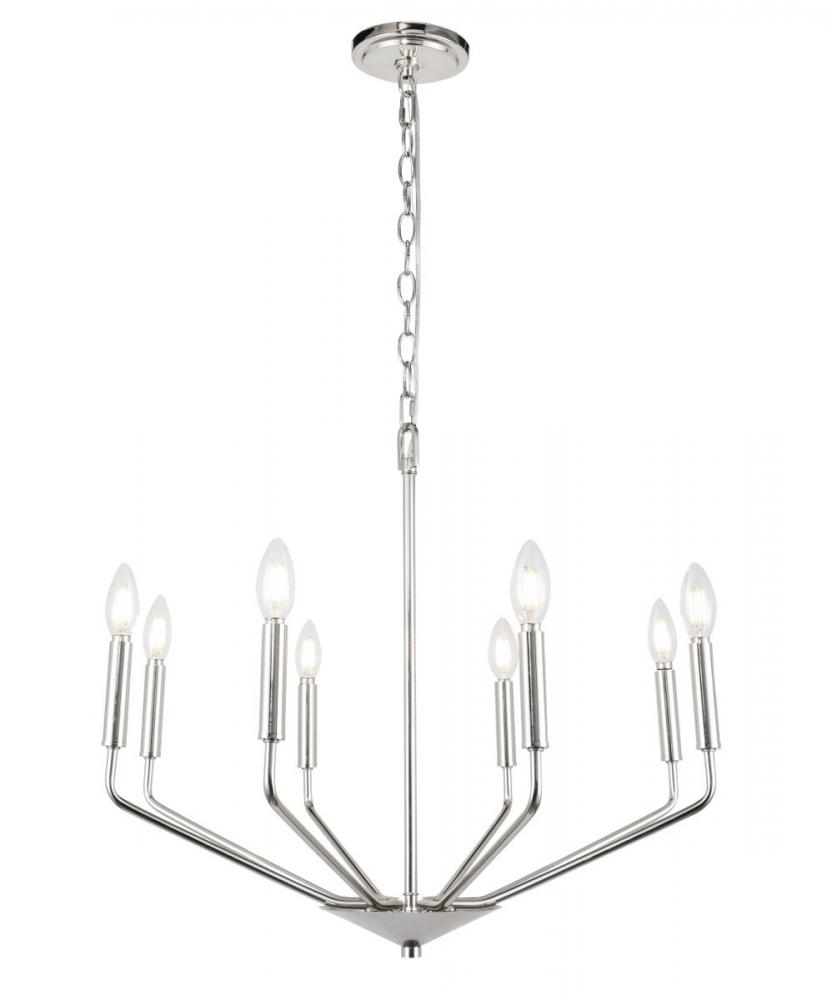 Enzo 8 light Chrome pendant