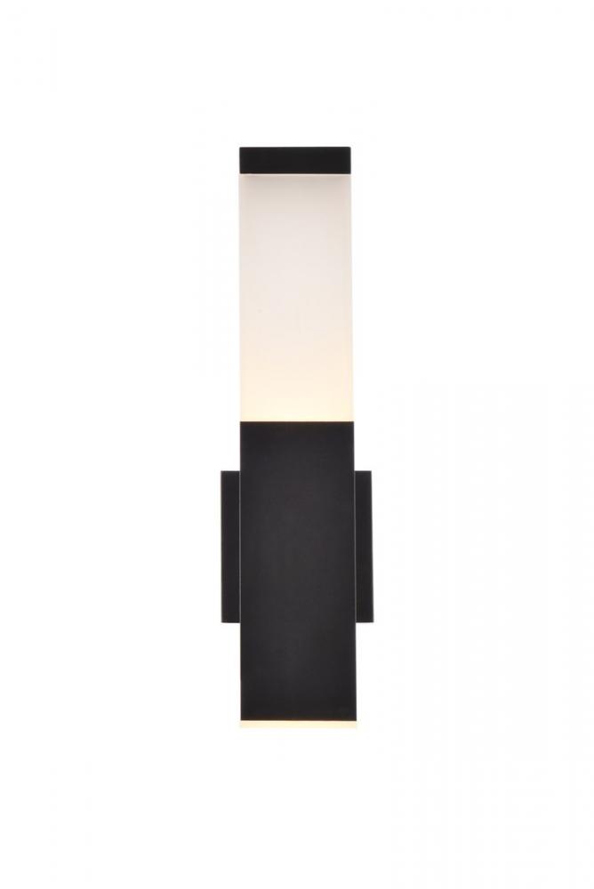 Raine Integrated LED wall sconce  in black