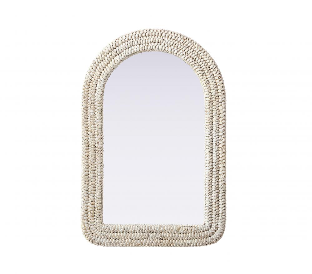 Jute Rope Mirror 24''x36'' Linen White