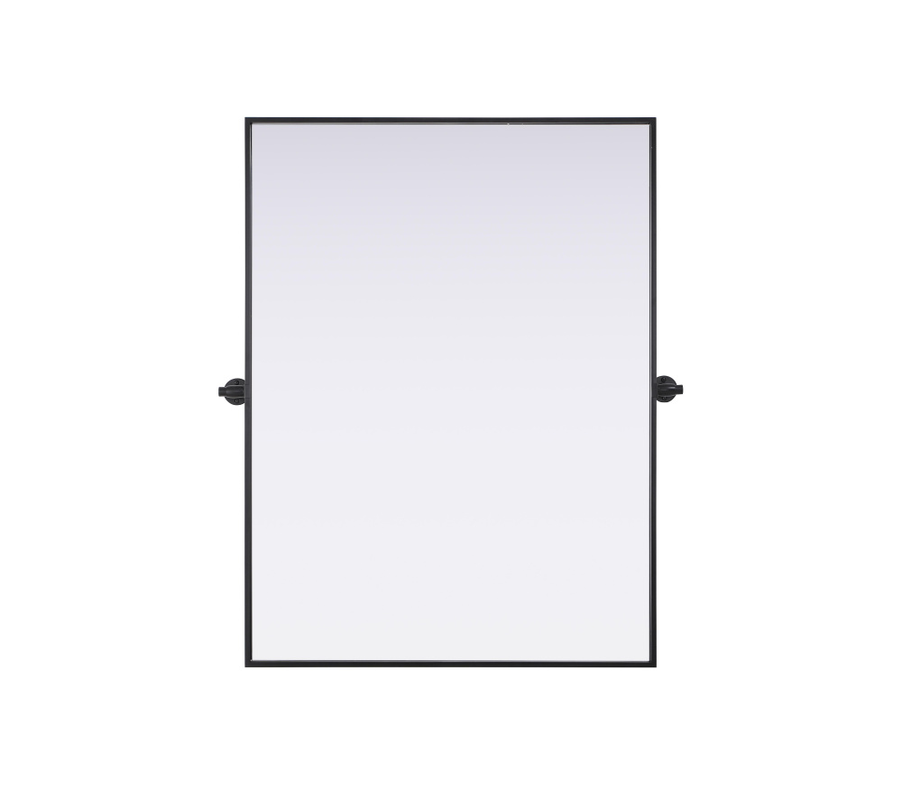 Metal Frame Mirror 40"W x 30"H Black