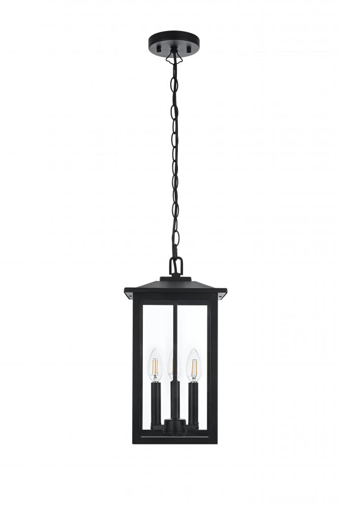 Outdoor Hanging L8.5" W8.5" H16.5" L3 Black