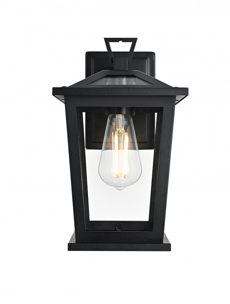 Wall sconce W7" H12" E8" L1 Black