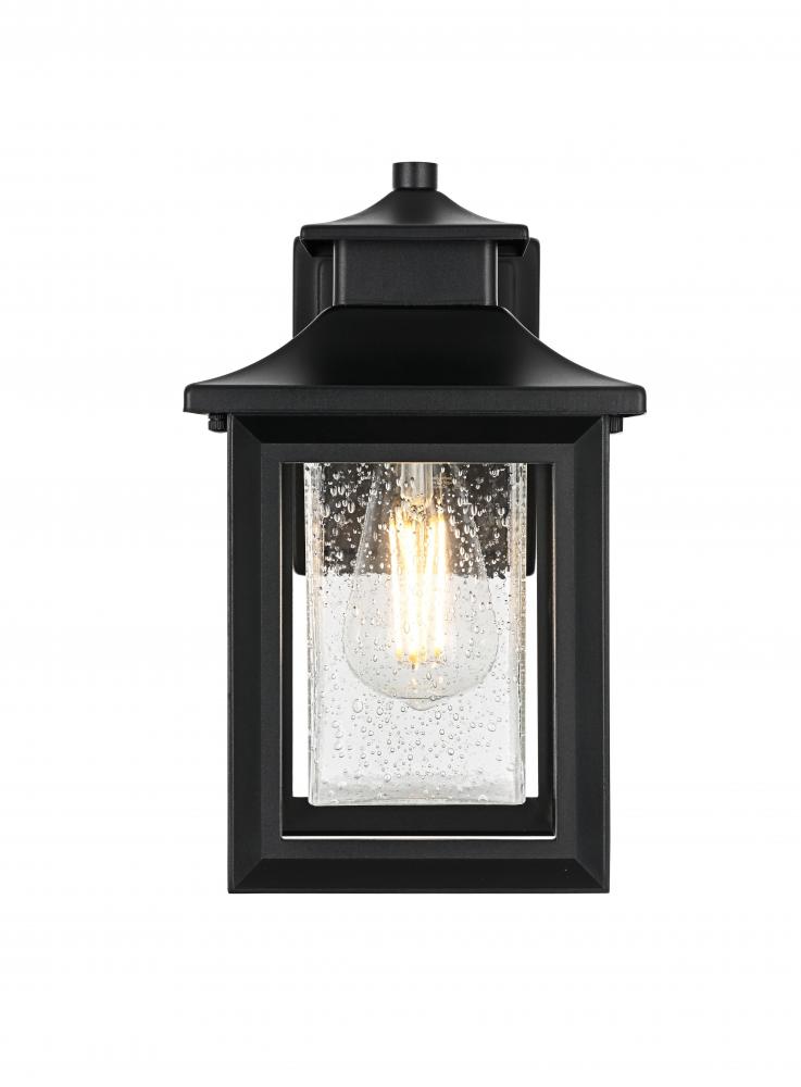 Wall sconce W7" H12" E8.5" L1 Black