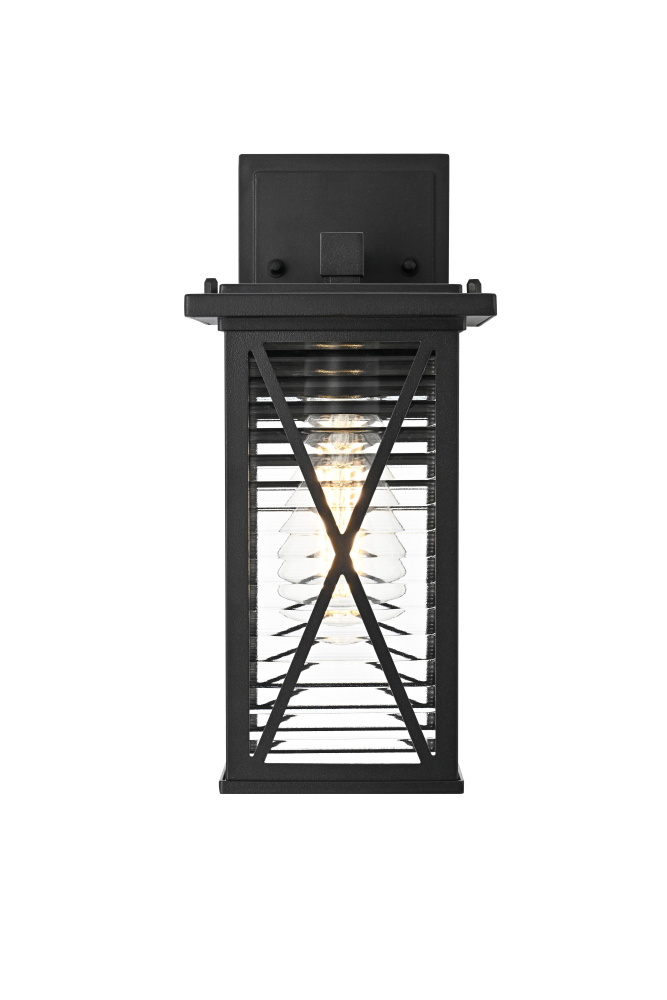 Jada 12 inch Outdoor Wall sconce in Black