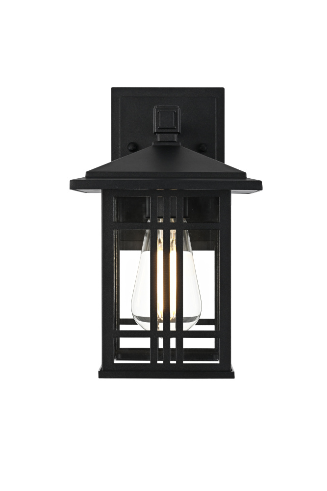 Harley 10 inch Outdoor Wall sconce in Black