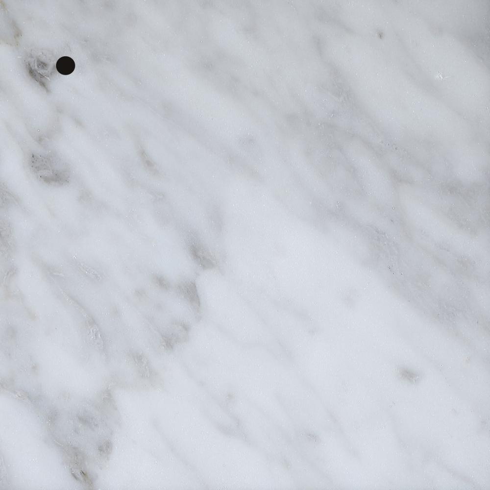Stone finish sample in Carrara White Marble