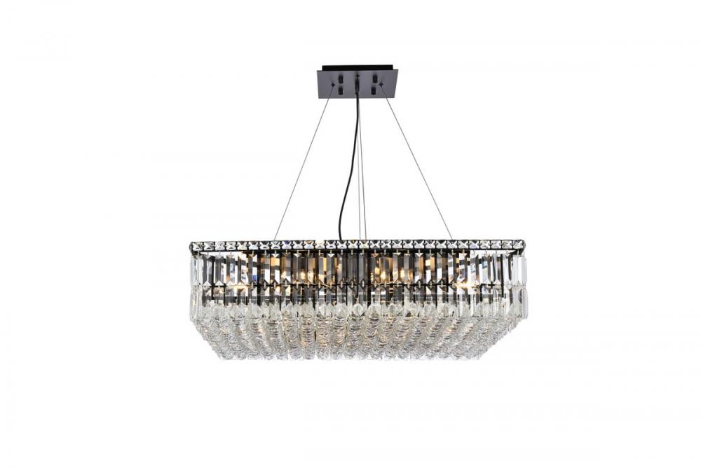 Maxime 32 inch black chandelier
