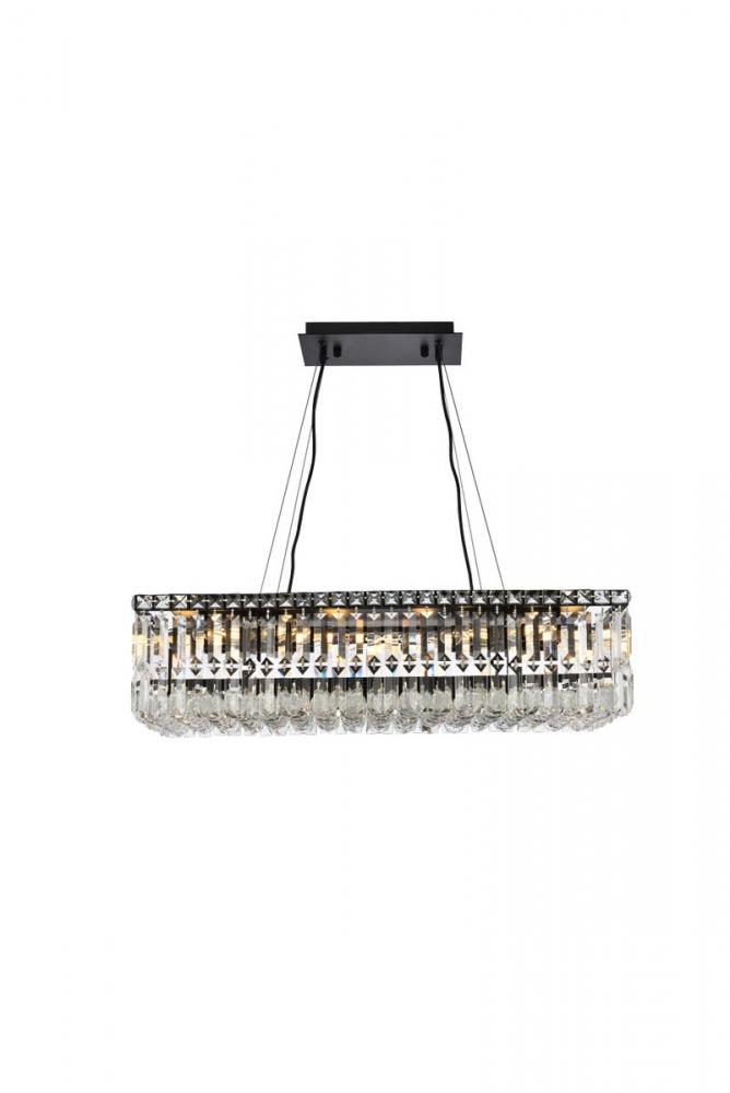 Maxime 28 inch black chandelier