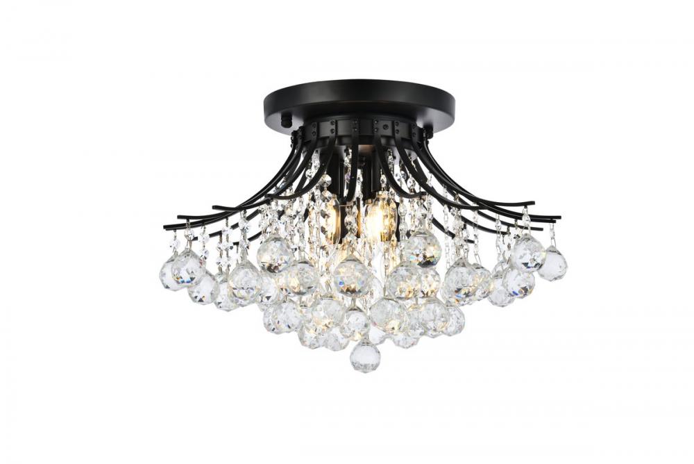 Toureg 6 light Chrome Flush Mount Clear Royal Cut Crystal