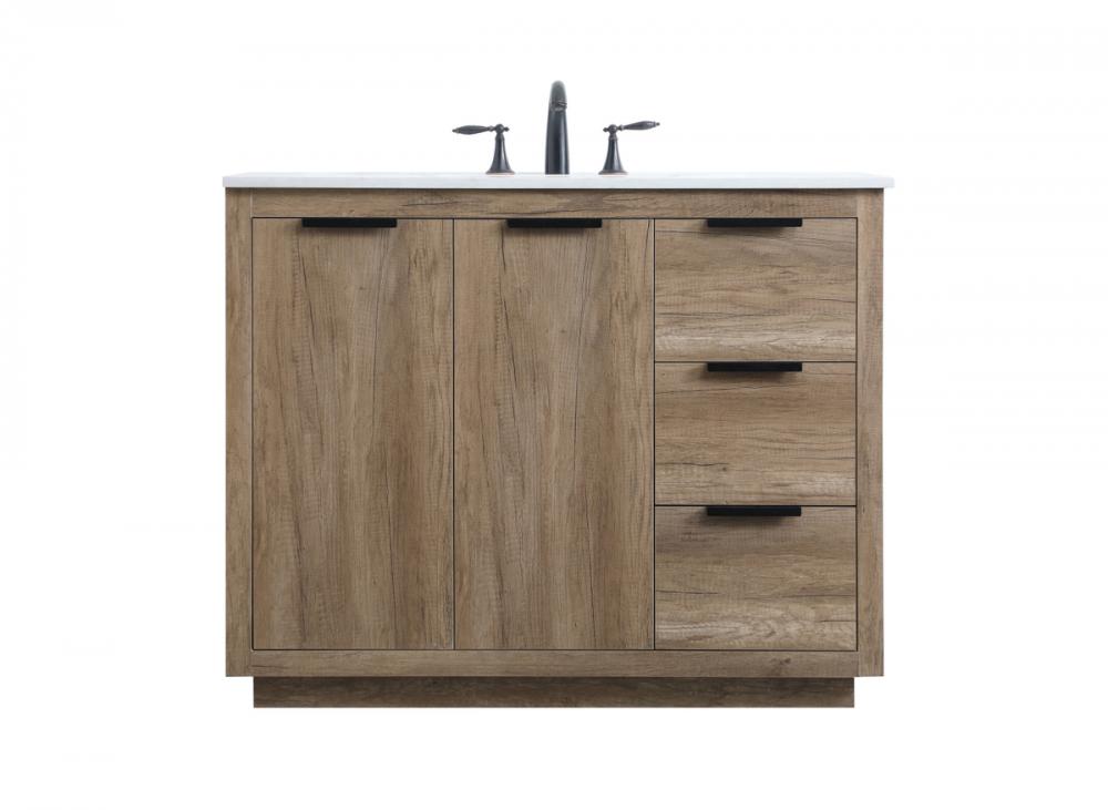 Vanity Cabinet 3Dw2Dr 42x22x34 Natural Oak