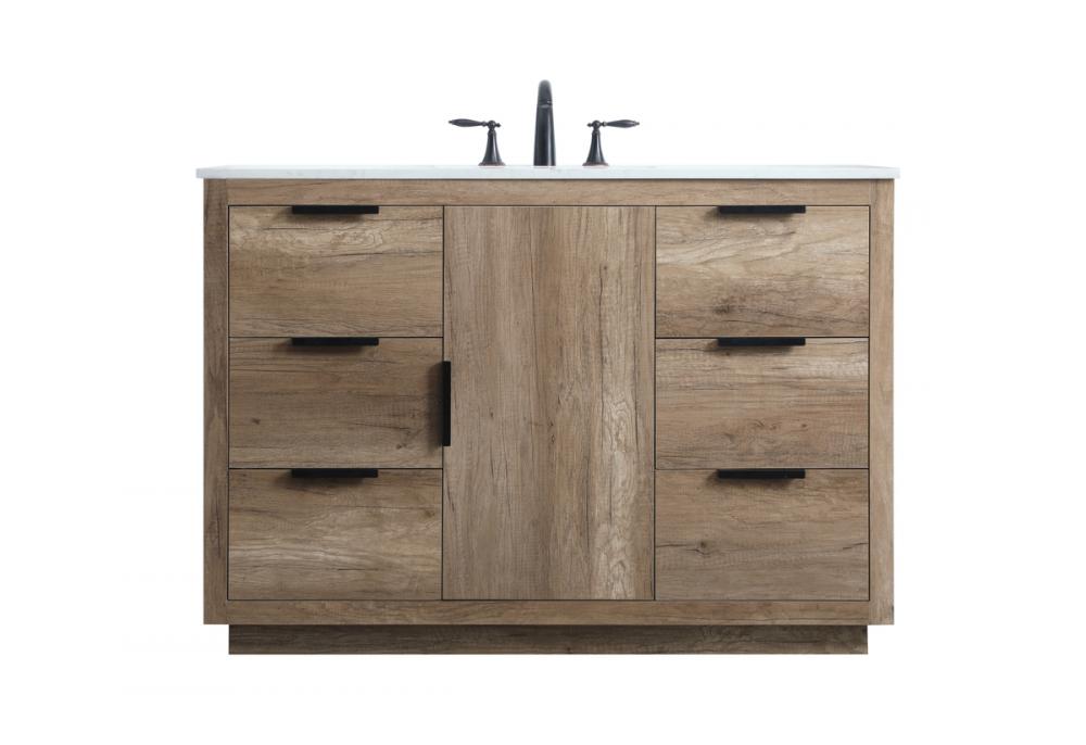 Vanity Cabinet 6Dw1Dr 48x22x34 Natural Oak