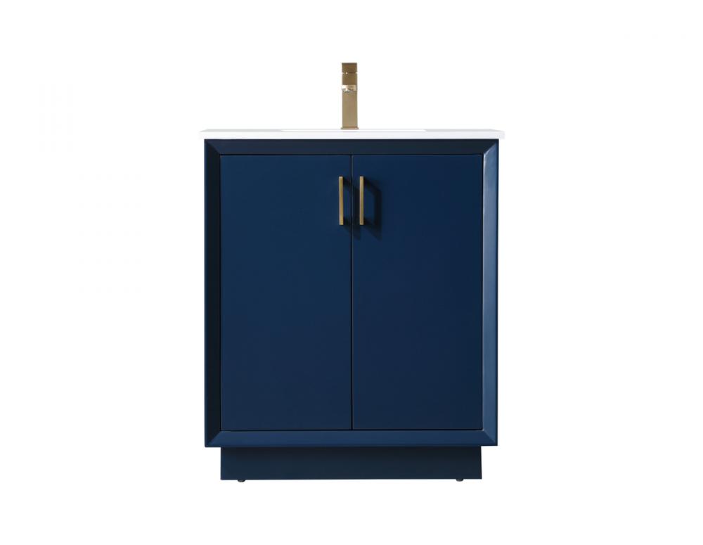 Hayes Vanity Cabinet 2Dr 30"W x 22"D x 35"H blue