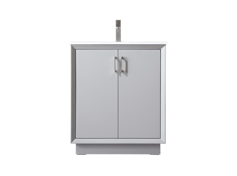 Hayes Vanity Cabinet 2Dr 30"W x 22"D x 35"H grey