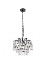 Elegant 1102D16BK - Mila 16 inch pendant in black