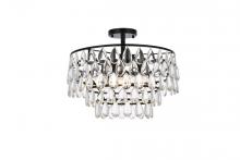 Elegant 1103F18BK - Mila 18 inch flush mount in black