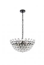 Elegant 1104D20BK - Emilia 20 inch pendant in black