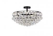Elegant 1107F20BK - Savannah 20 inch flush mount in black
