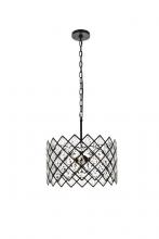 Elegant 1111D16BK - Lyla 16 inch pendant in black