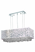 Elegant 1791D29C-CL03/SS - 1791 Moda Collection Hanging Fixture w/ Metal Shade L29in W13in H11in Lt:4 Chrome Finish (Swarovski 