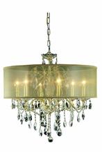 Elegant 2016D24G+SH/SS - St. Francis 6 light Gold Chandelier