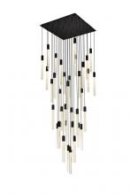 Elegant 2066G42BK - Weston 36 lights pendant in black