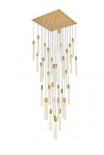 Elegant 2066G42SG - Weston 36 lights pendant in satin gold