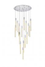Elegant 2067G36C - Weston 16 lights pendant in chrome