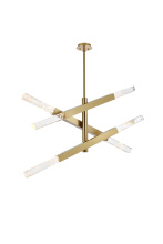 Elegant 2085L3SG - Pendant L48"H19"L6 Satin Gold