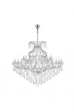 Elegant 2800G72C/RC - Maria Theresa 49 light Chrome Chandelier Clear Royal Cut Crystal