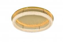 Elegant 3800F33SG - Bowen Flush D33.5''H5.5'' LED 46W L1 Satin Gold