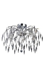 Elegant V5008F28C/EC - Amour 16 light Chrome Flush Mount Clear Elegant Cut Crystal