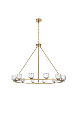 Elegant 5100D48SG - Pendant Light D48" G9 Lt12 40W Satin Gold