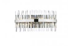 Elegant 6200W24C - Serephina 24 inch crystal bath sconce in chrome