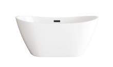 Elegant BT10354GW-MBK - Bathtub 54.0"29"24" GW with MBK drain kit