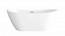 Elegant BT10372GW-BNK - Bathtub 72.0"31.5"28" GW with BNK drain kit
