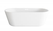 Elegant BT10671GW-WHT - Bathtub 70.8"31.4"23.6" GW with WHT drain kit