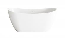 Elegant BT30459GW-BNK - Bathtub 59.1 x 28.3 x 26.7 GW with BNK drain kit